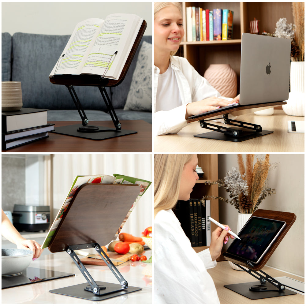 ShoppingAll Foldable Adjustable Book Holder with 360°