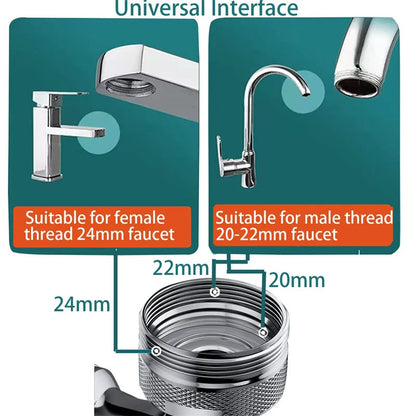 🥈 AquaFlex 1080° Faucet Extender