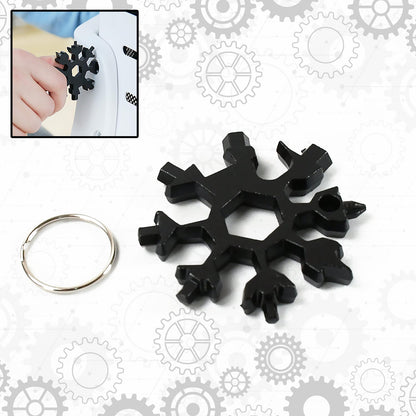 ❄️ Multifunctional Snowflake Keychain Tool