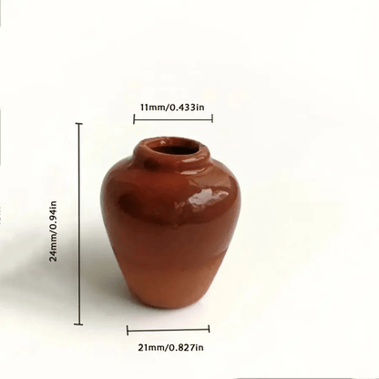 Cute Plant Ceramic Vase Fridge Magnets