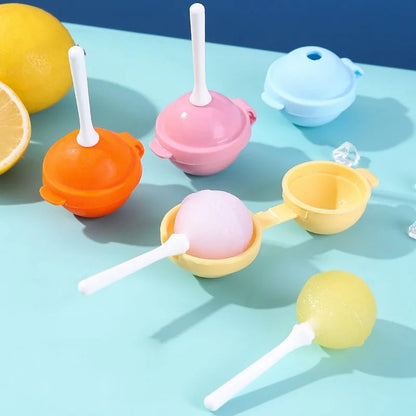🍦✨ Lollipop Ice Cream Mold – Reusable Popsicle Maker with Sticks 🍓❄️