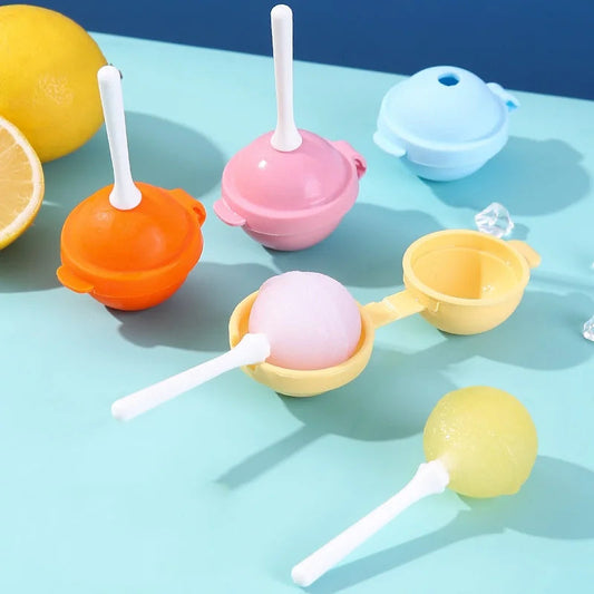 🍦✨ Lollipop Ice Cream Mold – Reusable Popsicle Maker with Sticks 🍓❄️