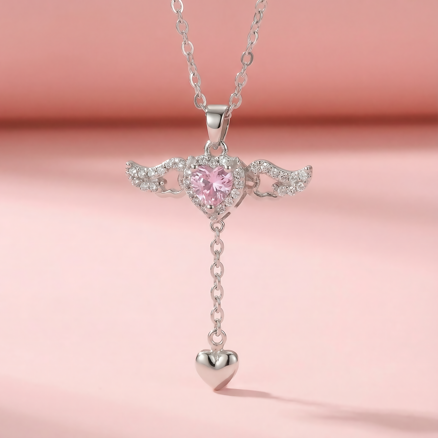 Swarovski Angel Wings Dancing Necklace - 925 Sterling Silver Necklace
