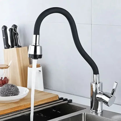 360° Bendable Silicone Faucet Nozzle – Jet & Soft Stream (Random Color)