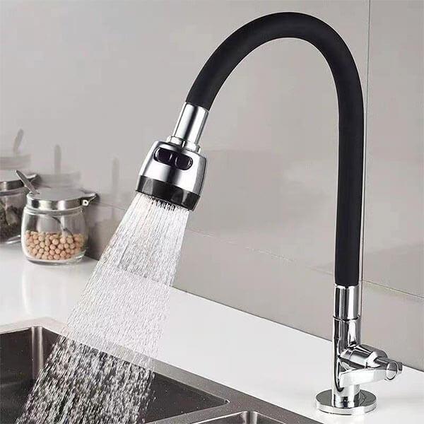 360° Bendable Silicone Faucet Nozzle – Jet & Soft Stream (Random Color)