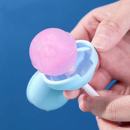 🍦✨ Lollipop Ice Cream Mold – Reusable Popsicle Maker with Sticks 🍓❄️