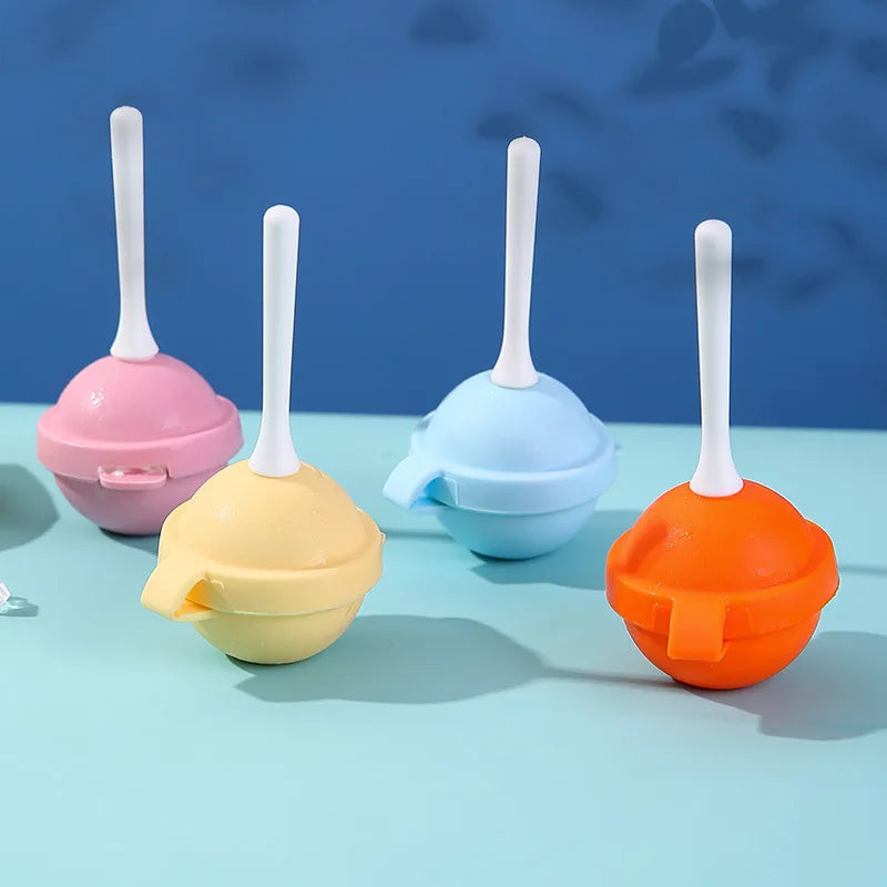 🍦✨ Lollipop Ice Cream Mold – Reusable Popsicle Maker with Sticks 🍓❄️