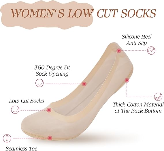 Premium No-Show Socks