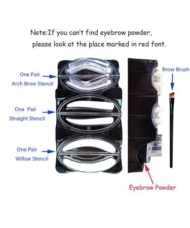 Waterproof Eye Brow Stamp Powder