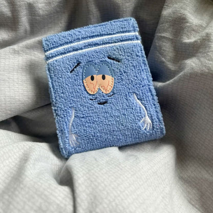 Blue Monster Tufted Wallet