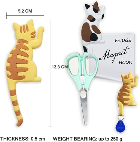 🐱🧲 Cat Design Adhesive Custom Fridge Magnet ✨