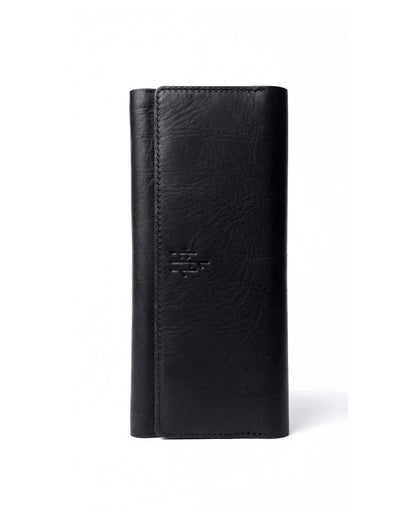 Handmade leather phone wallet
