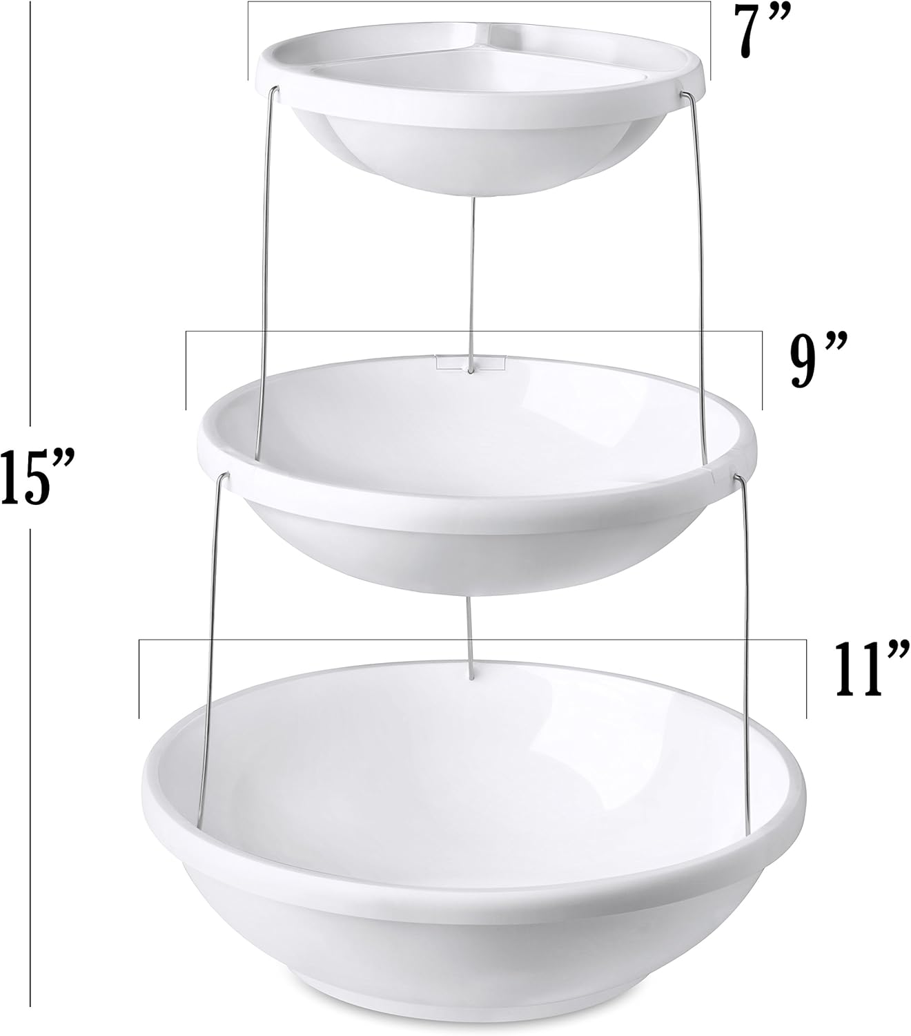 Masirs 3-Tier Collapsible Bowl: