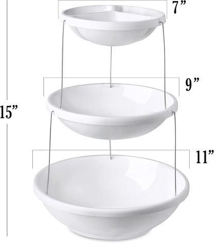 Masirs 3-Tier Collapsible Bowl: