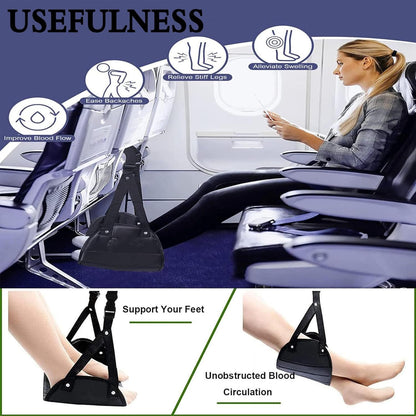 ✈️ Portable Foot Rest Sling for Travel