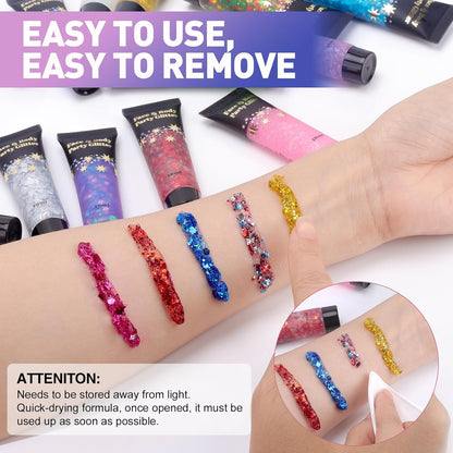 Galaxy Glow Glitter Gel