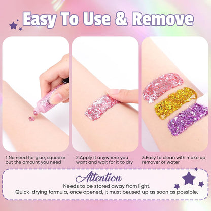 Galaxy Glow Glitter Gel