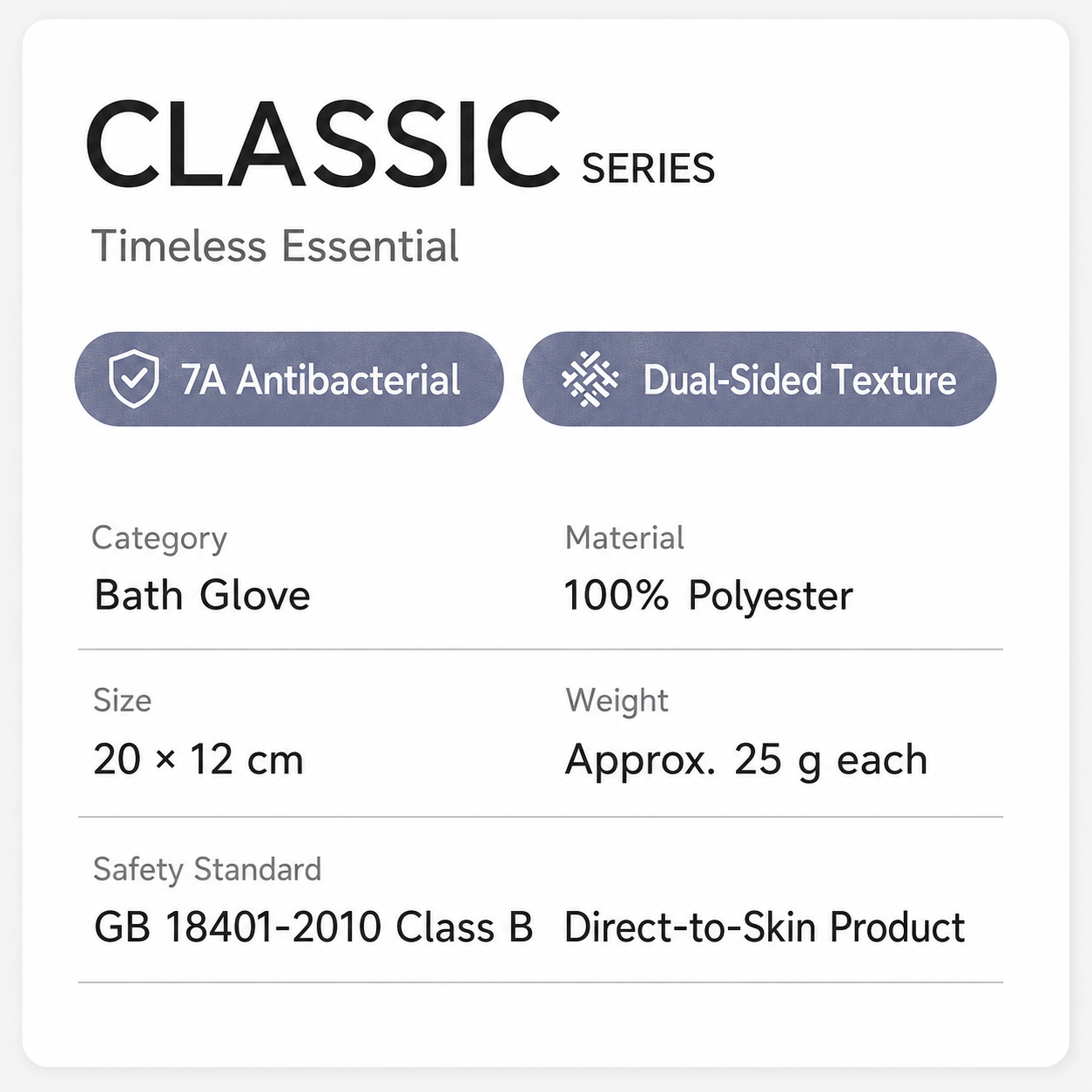 PureScrub Exfoliating Bath Glove ⭐