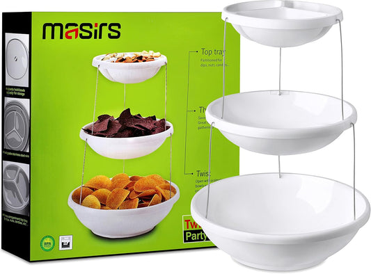 Masirs 3-Tier Collapsible Bowl:
