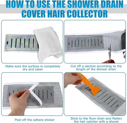 🧹 Drain Hair Catcher &amp; Filter Mesh Roll