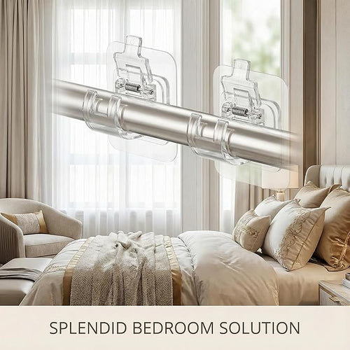 Self Adhesive Curtain Rod Holder
