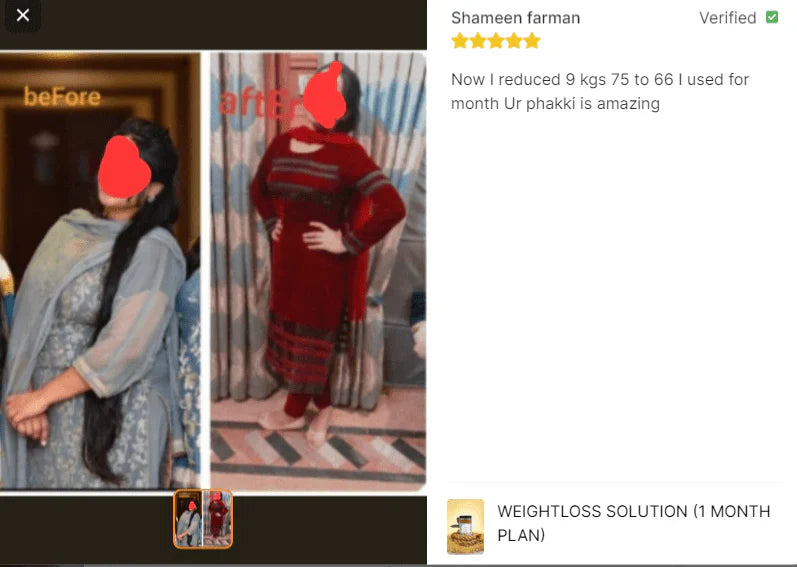 Dr Rubina Weightloss Solution buy 1 get 1 free (2 Month Plan)