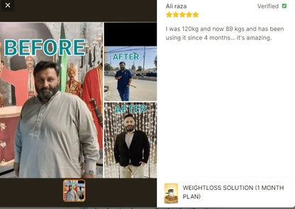 Dr Rubina Weightloss Solution buy 1 get 1 free (2 Month Plan)