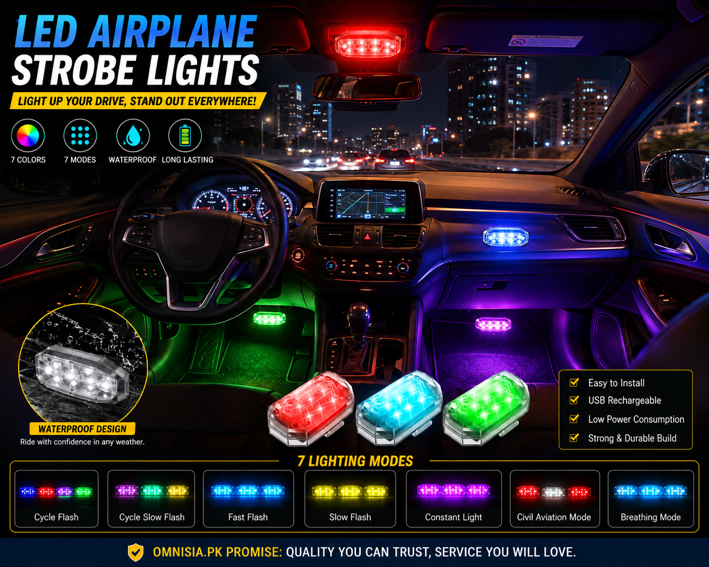 LED Strobe Lights 🌈