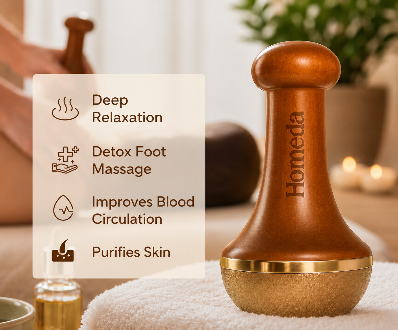 Kansa Facial Massage Wand