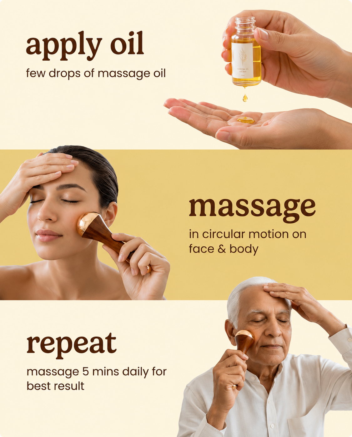 Kansa Facial Massage Wand