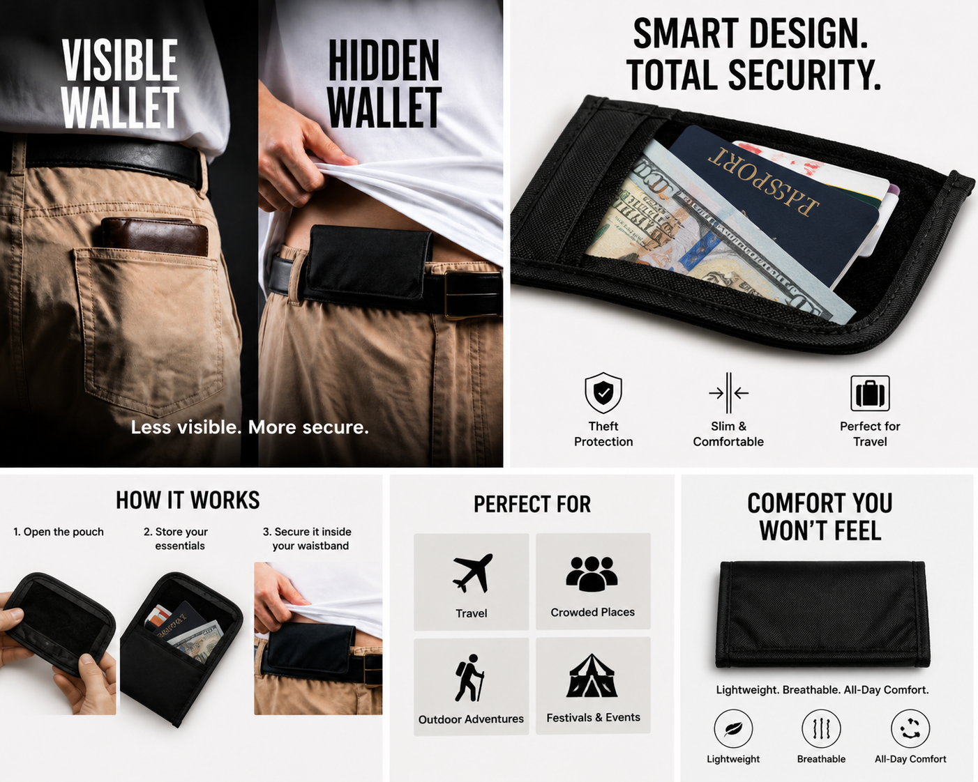 Hidden Wallet™ – Premium Comfort, Maximum Security ✅