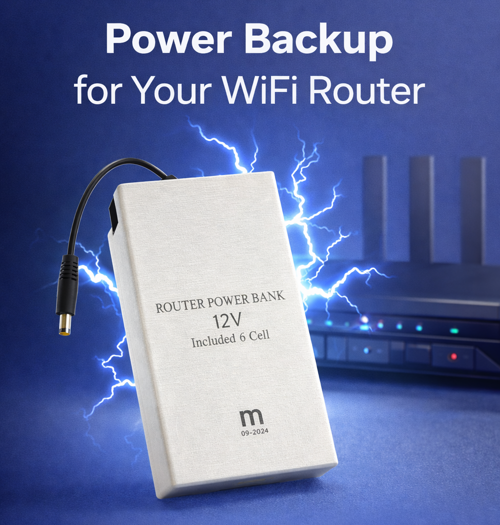 WiFi Router Power Bank (8–10Hrs Backup)
