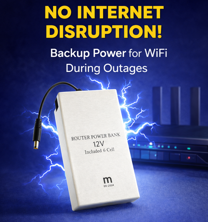 WiFi Router Power Bank (8–10Hrs Backup)