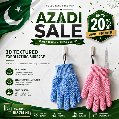 PureScrub Exfoliating Bath Glove - AZADI SALE LIVE NOW!