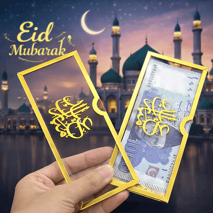 Acrylic Eidi Envelopes – Eid Mubarak Gift