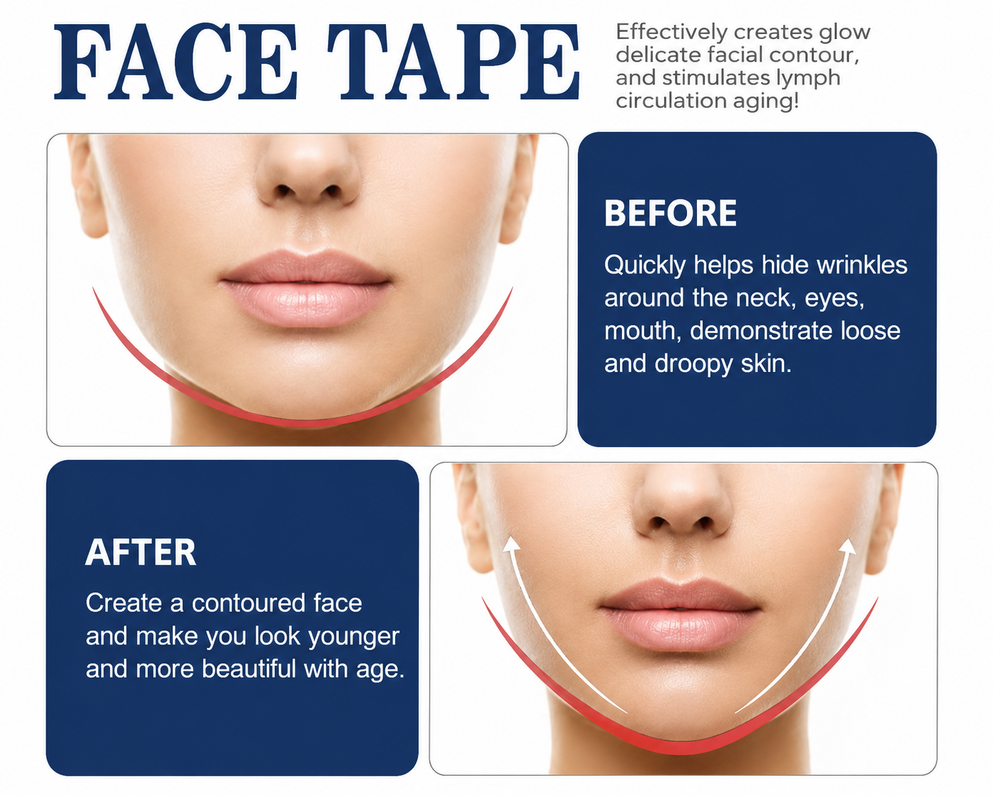 Invisible Face Lift Tape
