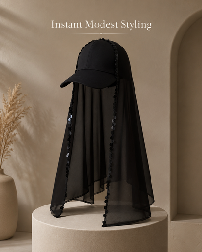 🧕 Elegant Girl Veil Cap