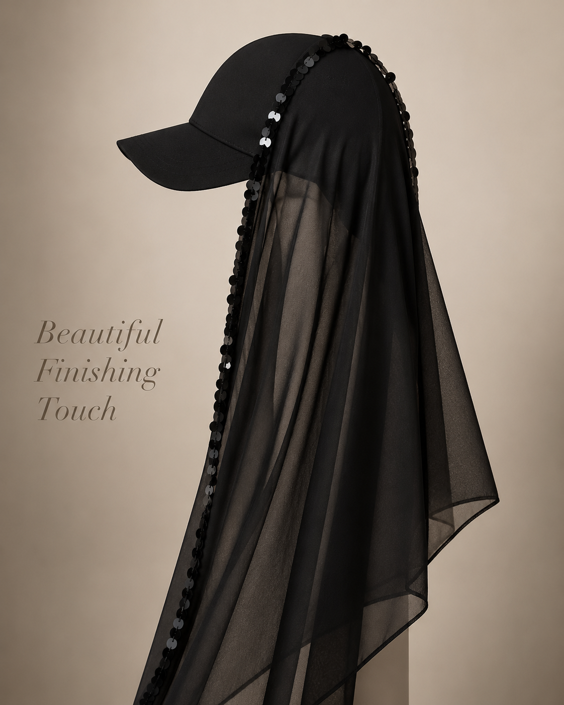 🧕 Elegant Girl Veil Cap