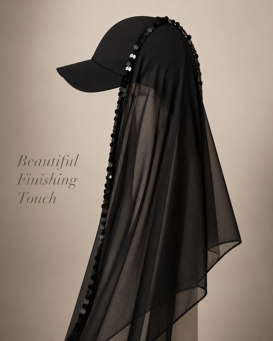 🧕 Elegant Girl Veil Cap