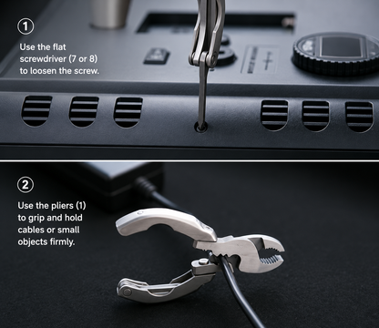 Mini Multifunctional 9-in-1 Keychain Multitool
