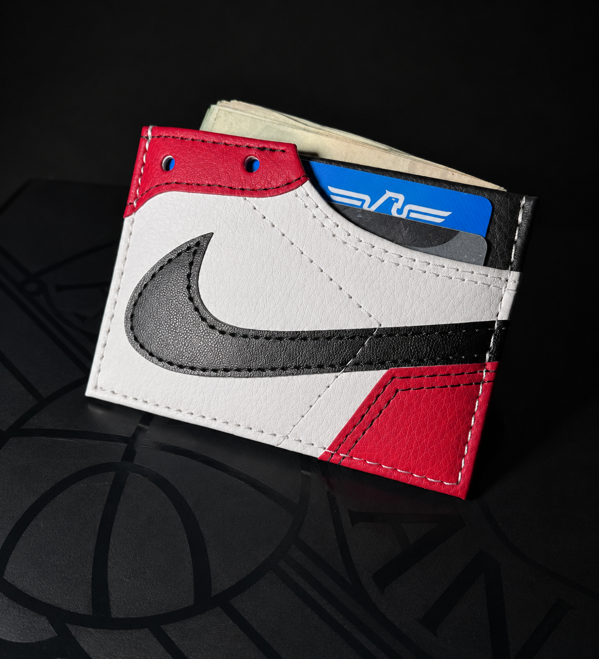 🔥 Premium Air Jordan Inspired Leather Card Holder Wallet