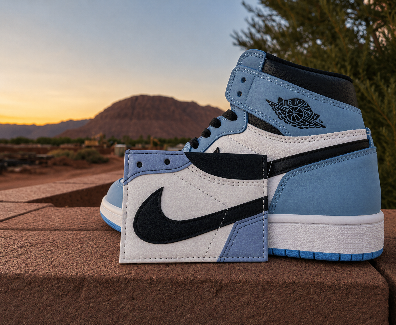 🔥 Premium Air Jordan Inspired Leather Card Holder Wallet
