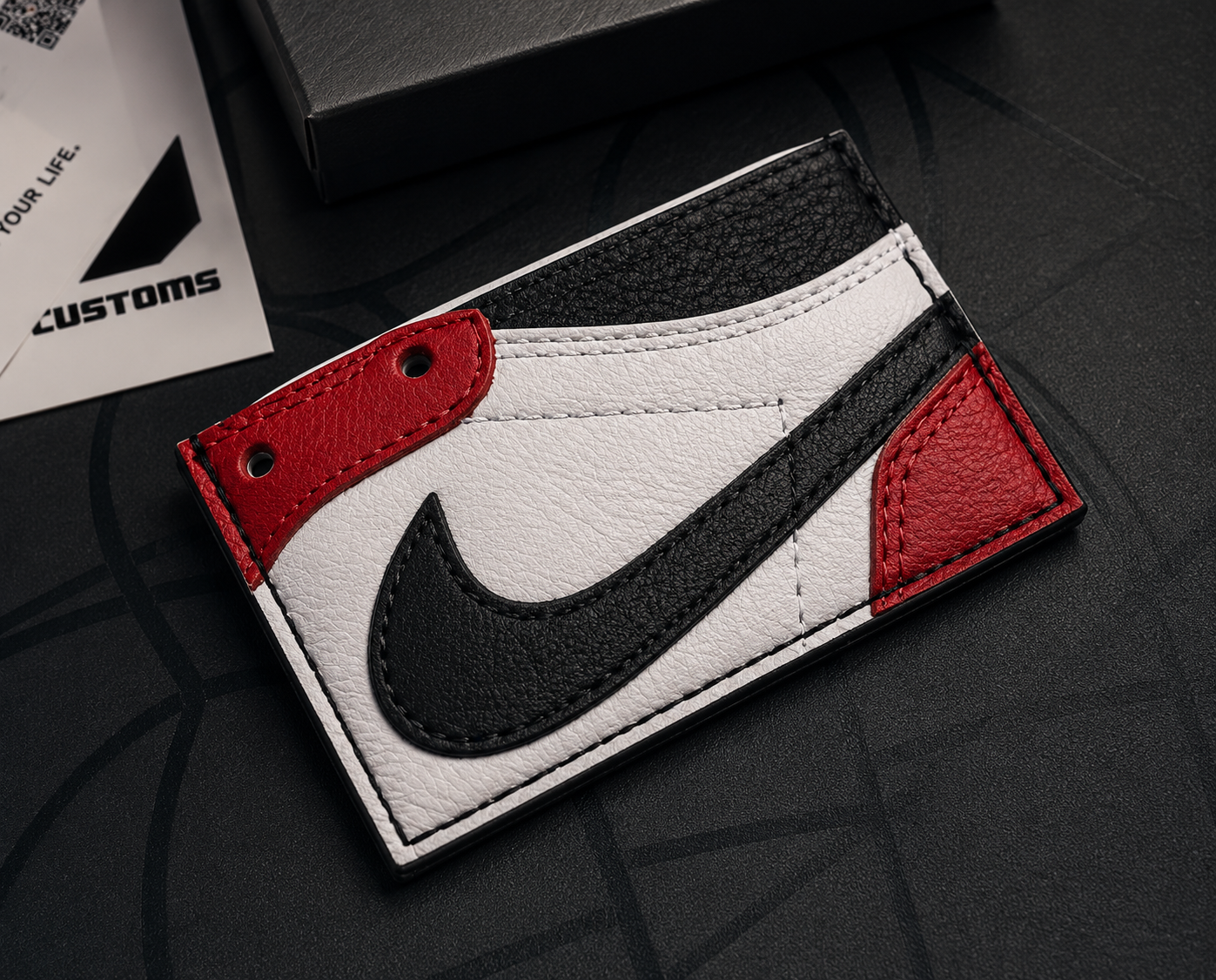 🔥 Premium Air Jordan Inspired Leather Card Holder Wallet