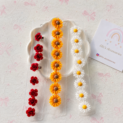 Floral Hair Earrings – Lightweight & Stylish Hair Accessories