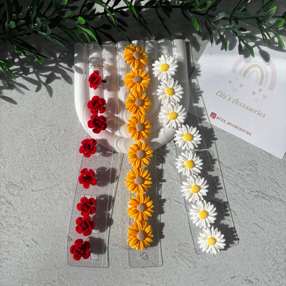 Floral Hair Earrings – Lightweight & Stylish Hair Accessories
