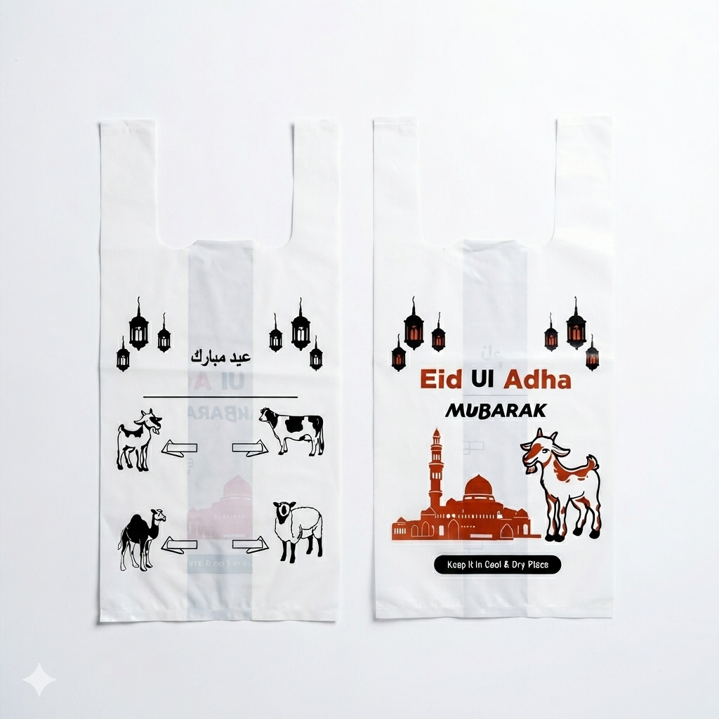 Eid Meat Bags 50 pcs | Upto 1kg-5kg Filling