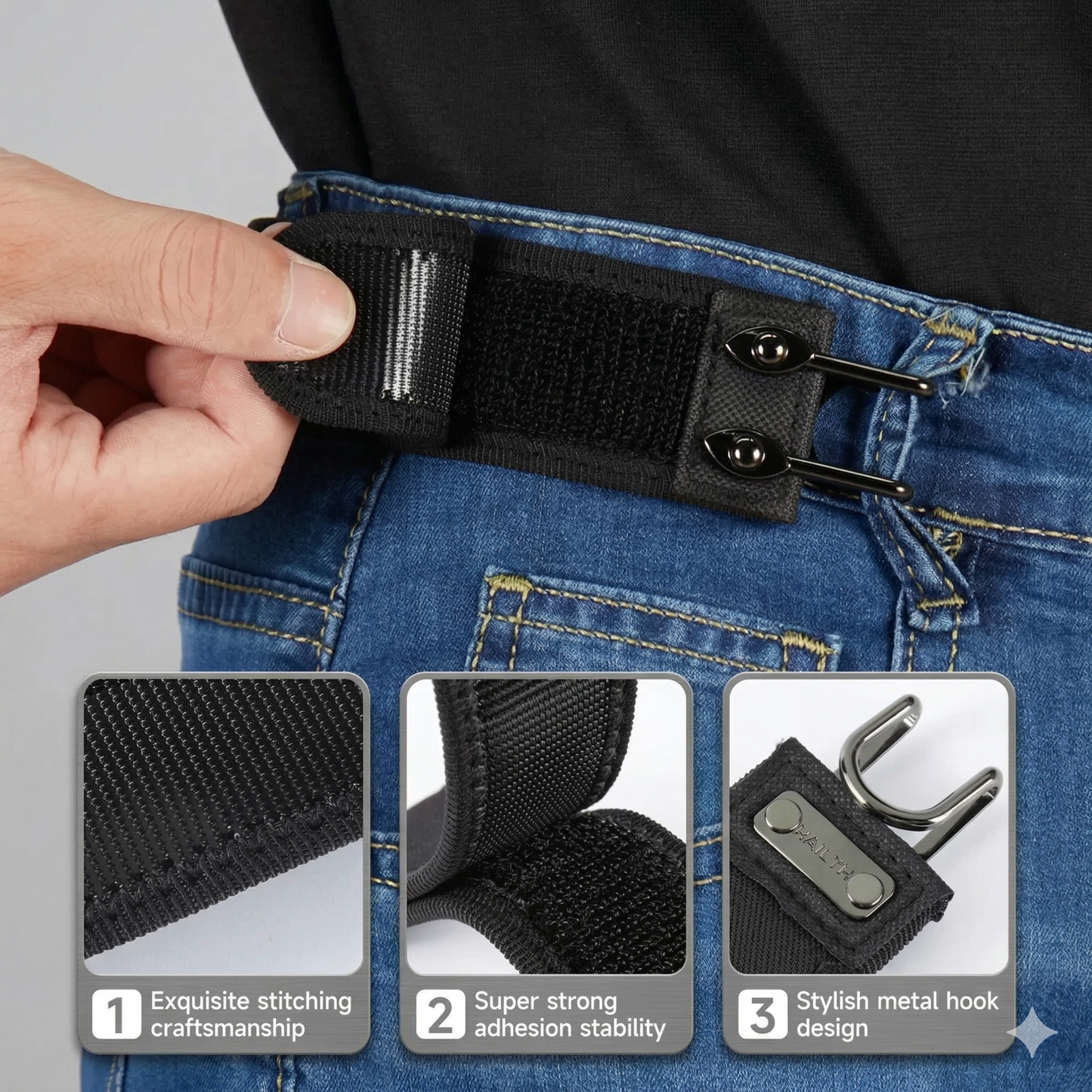 Unisex No-Buckle Belt