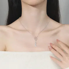 Luna Sol™ Stainless Steel Celestial Pendant Necklace