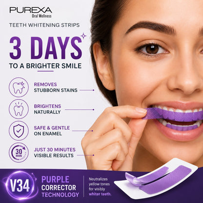 Purple Instant Teeth Whitening Strips✨