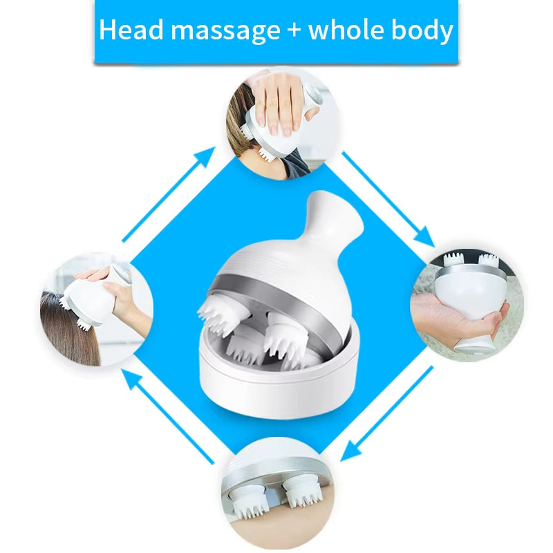 Waterproof Electric Head Massager Wireless